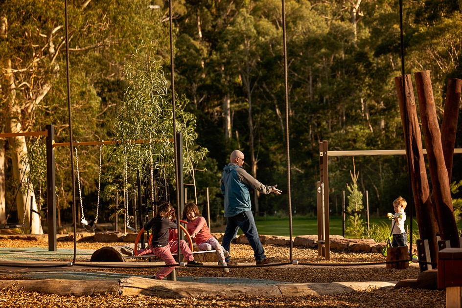 Children playing at Belgrave Lake Park