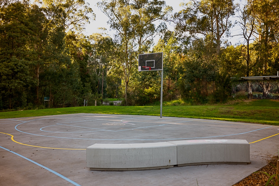 Half basketball court  at Belgrave Lake Park