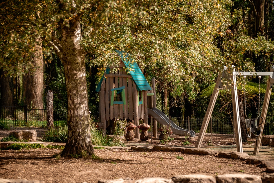 Cubby house  at Olinda Playspace