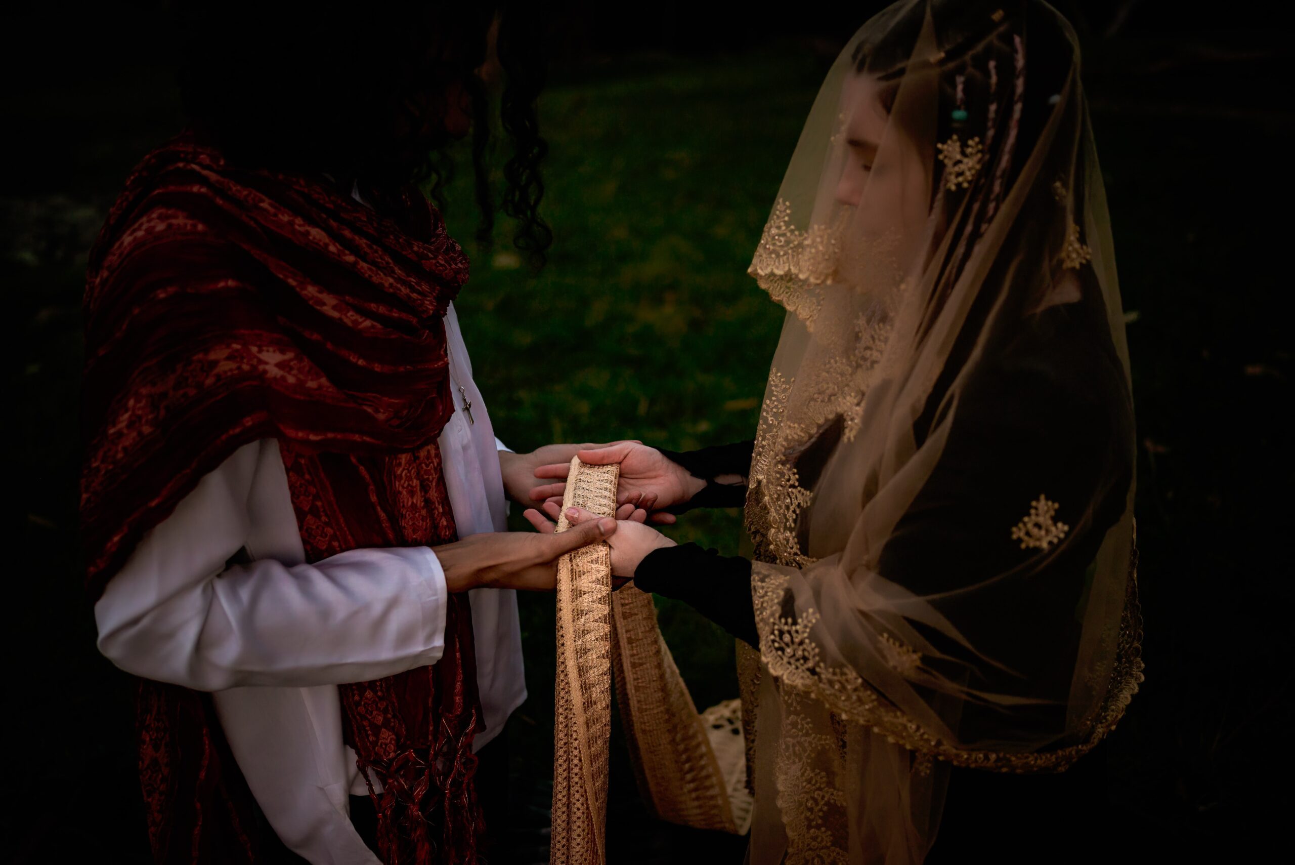 Betrothal hand binding ceremony in Melbourne