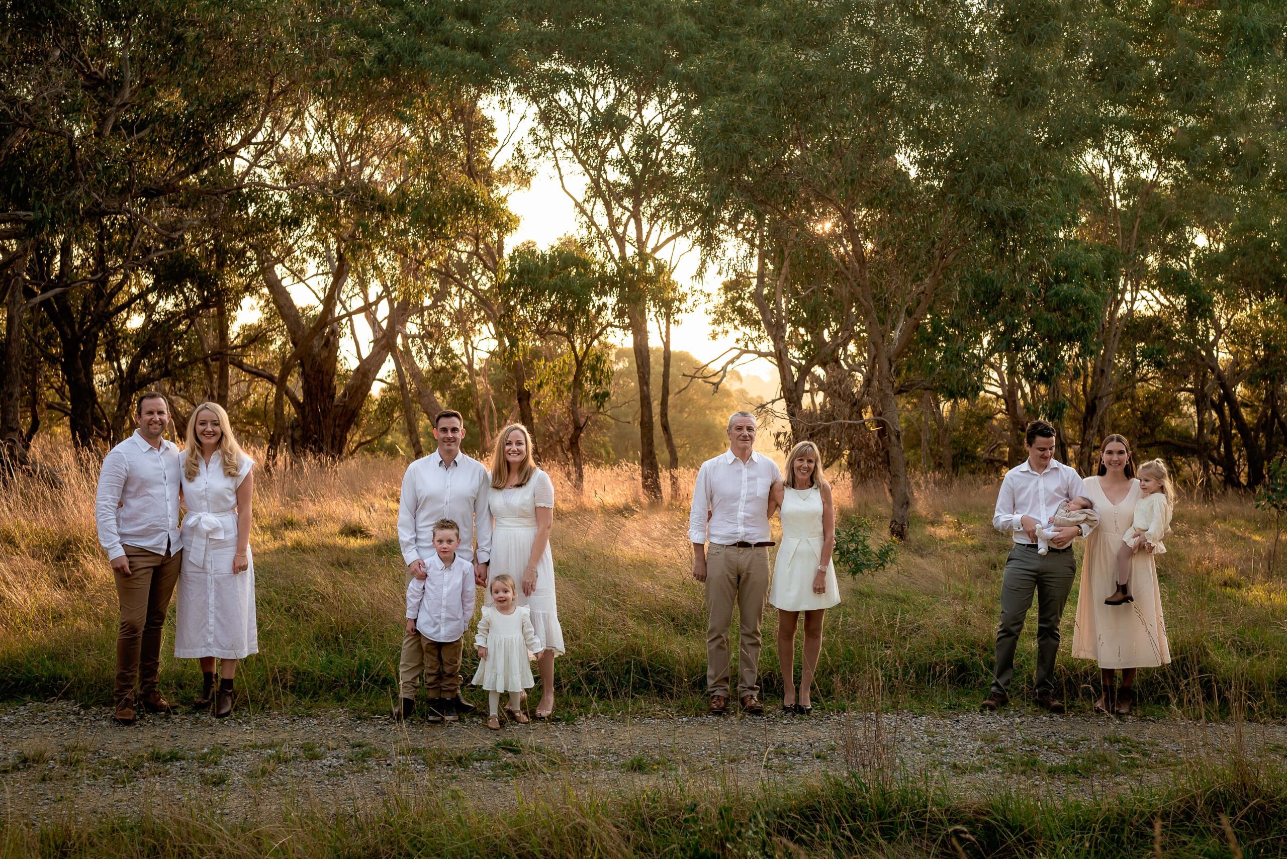 Extended family summer photoshoot in Melbourne by Kate Cashin Photography
