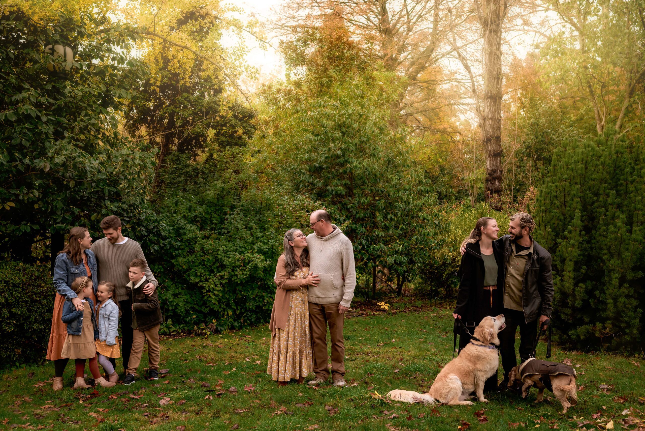 Autumn Family Photo taken at George Tindale Gardens by Kate Cashin Photography