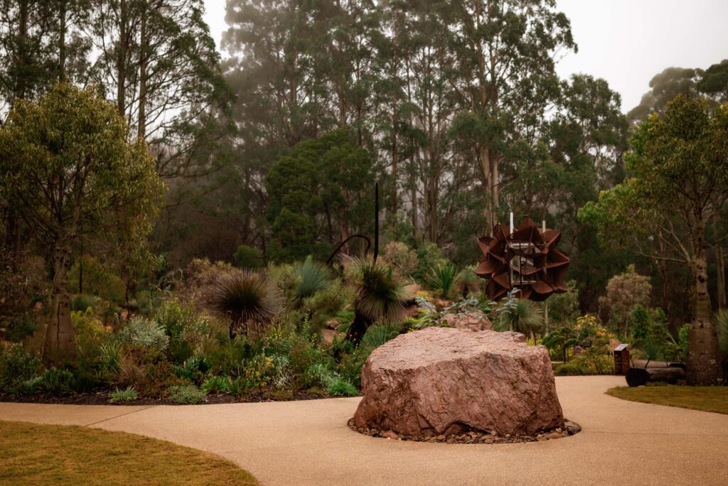 Overview of the Chelsea Australian Garden at Olinda